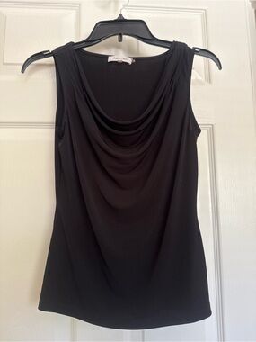 Calvin Klein Black Sleeveless Cowl Neck Camisole